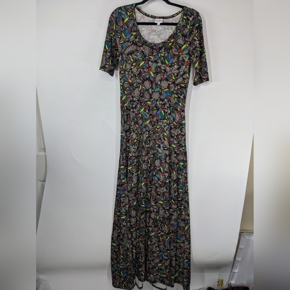 LULAROE Short Sleeve Maxi Dress - Picture 1 of 8